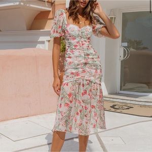 Hello Molly Girl We Got It Midi Dress, floral midi dress